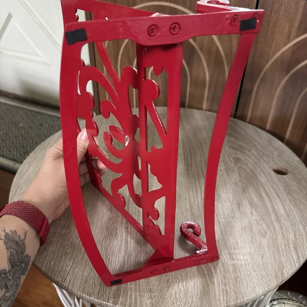 Red Enamel Cast Iron Cookbook Holder 11